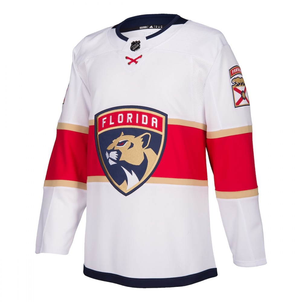 Florida Panthers adidas 2019/20 Away Authentic Jersey - White-Pro Kit Vault | Brand New 26/27 Sports Jerseys